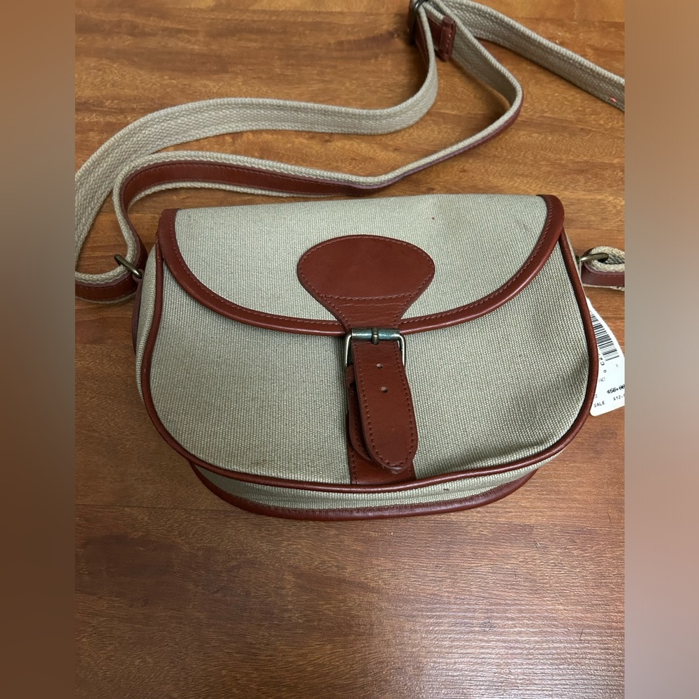 LL Bean Canvas Cartridge Handbag NWT
